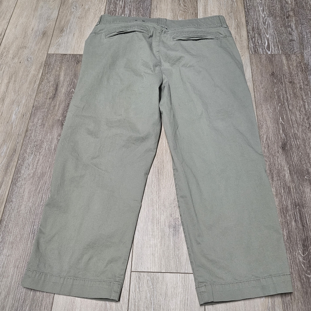 Intro. 3 Piece Bundle Cropped Relaxed Fit Capri Pants Green Moss  Women 8 Casual - Picture 11 of 11
